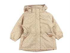 Lil Atelier rugby tan floral winter jacket